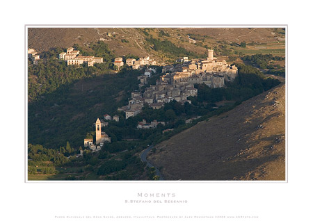 AGRfoto_5_1565 - Santo Stefano di Sessanio - photographic print by Alex Rowbotham  The small town of Santo Stefano di Sessanio, Parco Nazionale del Gran Sasso, Abruzzo, Italy. Before the 2009 earthquake.