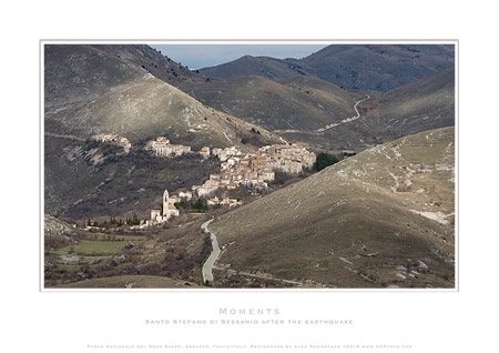 AGRfoto_5_6946 - Santo Stefano di Sessanio - photographic print by Alex Rowbotham.  The small town of Santo Stefano di Sessanio after the 2009 earthquake, Parco Nazionale del Gran Sasso, Abruzzo, Italy